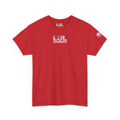 T-Shirt — 'No Comfort, Just Growth' Distressed American Flag Graphic Tee