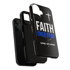 Faith Over Fear Phone Case — Tough Magnetic Protective Case with Cross Design