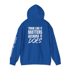 Hoodie — 'Level Up Living' Motivational Pullover (Train Like It Matters Because It Does)
