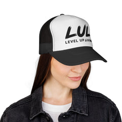 Trucker Hat – "LUL Level Up Living" Mesh Cap | Motivational Casual Streetwear