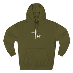 Hoodie – "It's Never Luck, It's Always God" Inspirational Graphic Hoodie