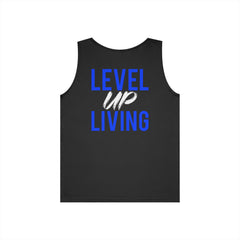 Level Up Living Tank Top — Motivational 'LUL' Fitness & Lifestyle Graphic