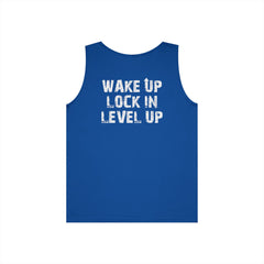 Wake Up Lock In Level Up- Level Up Living Tank Top -Athletics