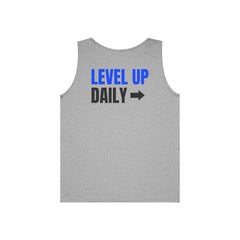 Level Up Living Tank Top — Motivational "Level Up Daily" Fitness Tank
