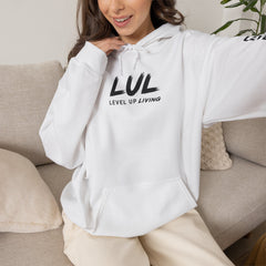 Level Up Living Hoodie – “Income Reflects Your Discipline” Motivational Pullover