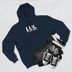 Level Up Living Fleece Hoodie — "Average Is a Choice" Three-Panel