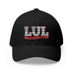 Level Up Living Embroidered Cap — LUL Patriotic Structured Hat