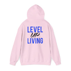 Level Up Living Hoodie — Motivational Pullover for Personal Growth