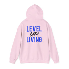Level Up Living Hoodie — Motivational Pullover for Personal Growth