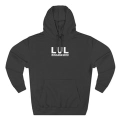 Level Up Living Fleece Hoodie — "Average Is a Choice" Three-Panel