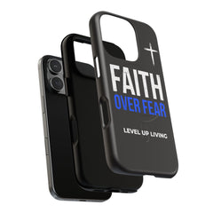 Faith Over Fear Phone Case — Tough Magnetic Protective Case with Cross Design