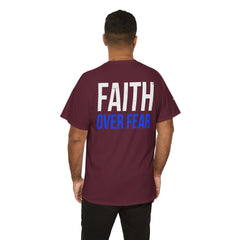 Faith Over Fear T-Shirt — LUL Cross Motivational Christian Tee