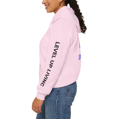 Level Up Living Hoodie – “Income Reflects Your Discipline” Motivational Pullover