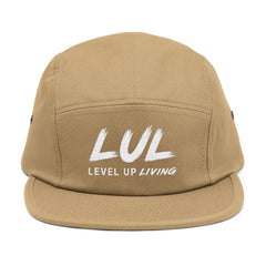 LUL "Level Up Living" Embroidered 5-Panel Cap — Casual Streetwear Dad Hat