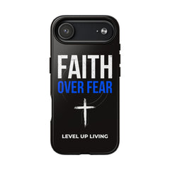 Faith Over Fear Phone Case — Tough Magnetic Protective Case with Cross Design