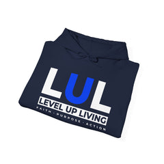 Level Up Living Hoodie — "WEALTH IS BUILT BY PEOPLE WHO TAKE ACTION" Entrepreneur Sweatshirt