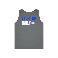 Level Up Living Tank Top — Motivational "Level Up Daily" Fitness Tank
