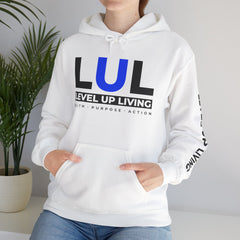 Level Up Living Hoodie — "WEALTH IS BUILT BY PEOPLE WHO TAKE ACTION" Entrepreneur Sweatshirt