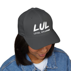 Embroidered 'LUL' Closed-Back Cap — Structured Baseball Hat with Front & Back Logo
