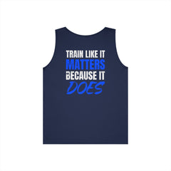 Motivational Fitness Tank Top — "LUL Level Up Living" | "Train Like It Matters Because It Does"