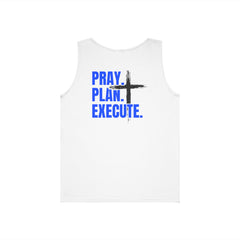 Pray. Plan. Execute. Tank Top — Faith-Inspired Motivational Workout Tank