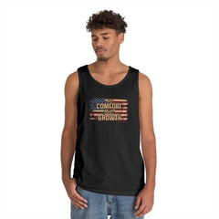 Tank Top — Distressed American Flag "Freedom Forever" Patriotic Tank