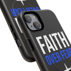Faith Over Fear Phone Case — Tough Magnetic Protective Case with Cross Design