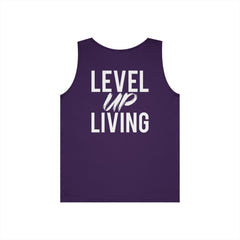 Level Up Living Tank Top — Motivational 'LUL' Fitness & Lifestyle Graphic
