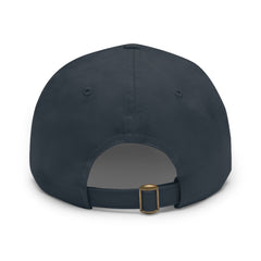 Leather Patch Dad Hat — 'Live Free' Vintage American Flag Baseball Cap