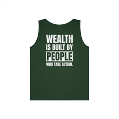 Level Up Living Tank — “Wealth Is Built By People Who Take Action” Entrepreneur Hustle Tank