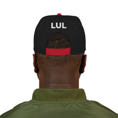 'Live Free' Distressed Flag Design - Embroidered Snapback Hat