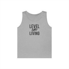 Level Up Living Tank Top — “Your Income Reflects Your Discipline” Motivational Fitness Tank