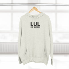 Level Up Living Fleece Hoodie — "Average Is a Choice" Three-Panel