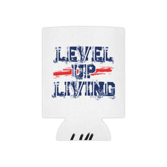 Patriotic Living Legend Can Cooler – Distressed Red, White & Blue Drink Koozie