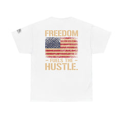 Freedom Fuels the Hustle T-Shirt — American Flag Vintage Patriot Tee