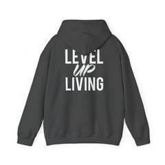 Level Up Living Hoodie — Motivational Pullover for Personal Growth