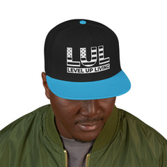 'Live Free' Distressed Flag Design - Embroidered Snapback Hat