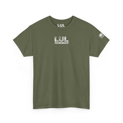 T-Shirt — 'No Comfort, Just Growth' Distressed American Flag Graphic Tee