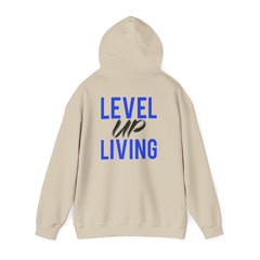 Level Up Living Hoodie — Motivational Pullover for Personal Growth