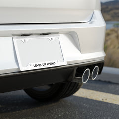 Level Up Living Metal License Plate Frame