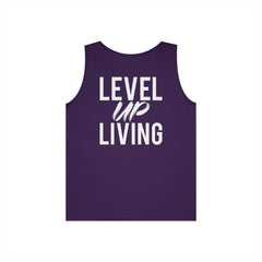 Level Up Living Tank Top — Motivational 'LUL' Fitness & Lifestyle Graphic