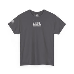 T-Shirt — 'No Comfort, No Growth' Distressed American Flag Graphic Tee