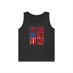 Freedom Over Fear American Flag Tank Top