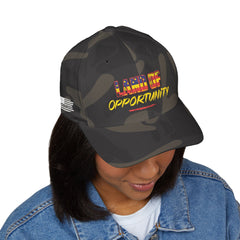 Land of Opportunity Embroidered Cap — Motivational Baseball Hat