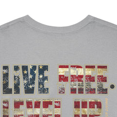 Live Free Level Up T-Shirt — Motivational Graphic Tee