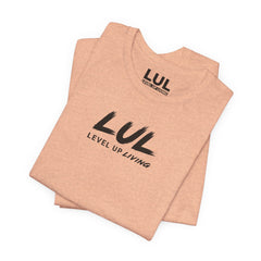 Level Up Living Tee — "Wake Up Lock In Level Up" Athletic Motivational T-Shirt
