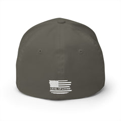 Level Up Living Embroidered Cap — Patriotic American Flag Dad Hat