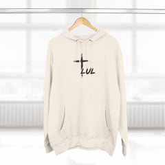 Hoodie – "It's Never Luck, It's Always God" Inspirational Graphic Hoodie