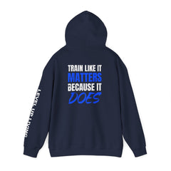 Hoodie — 'Level Up Living' Motivational Pullover (Train Like It Matters Because It Does)