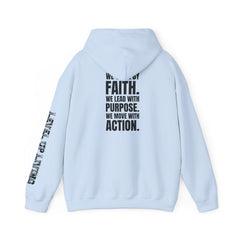 Faith Purpose Action Inspirational Hoodie